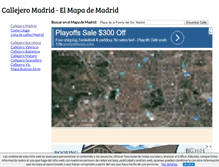 Tablet Screenshot of callejero-madrid.es